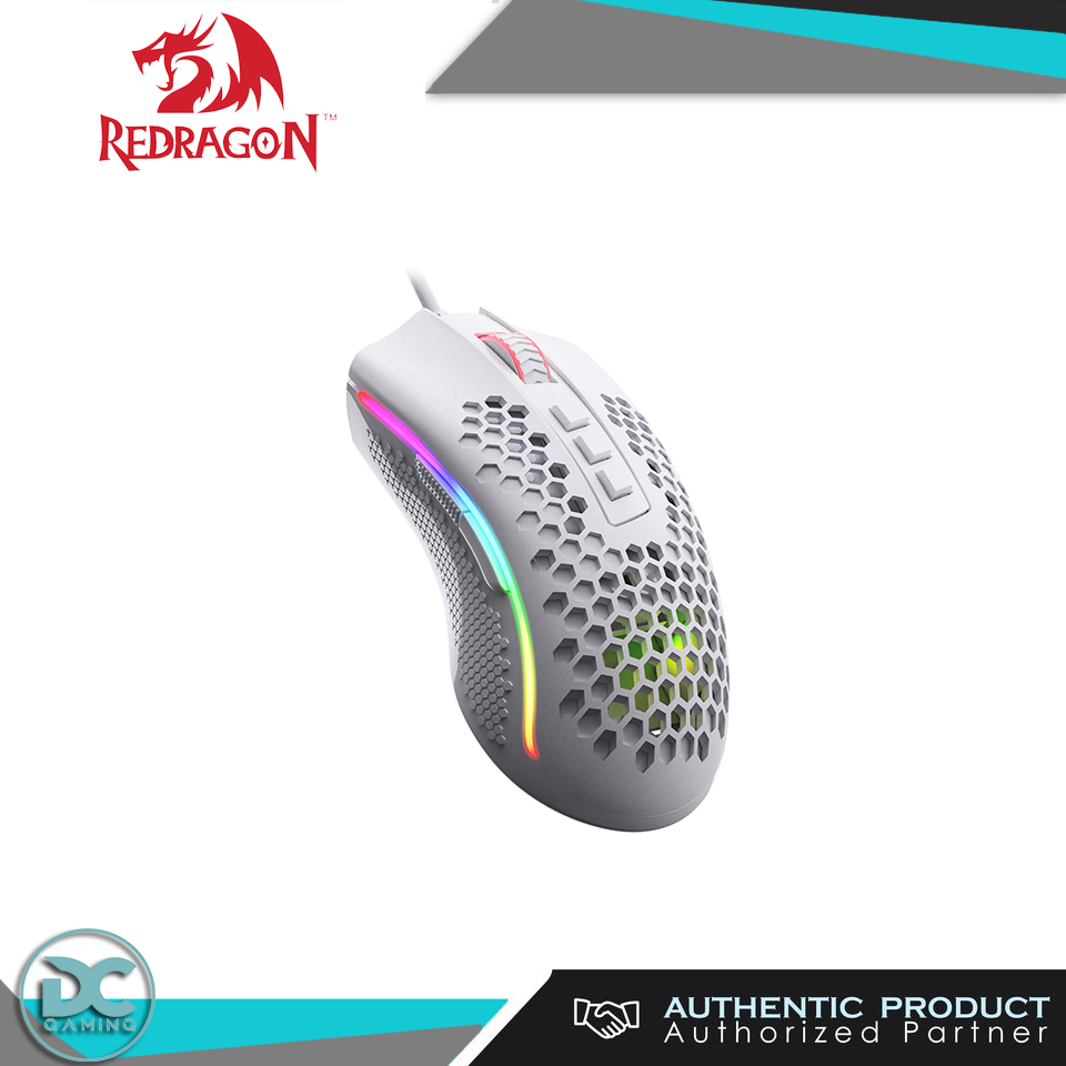 Red Dragon Storm White M808W RGB Gaming Mouse